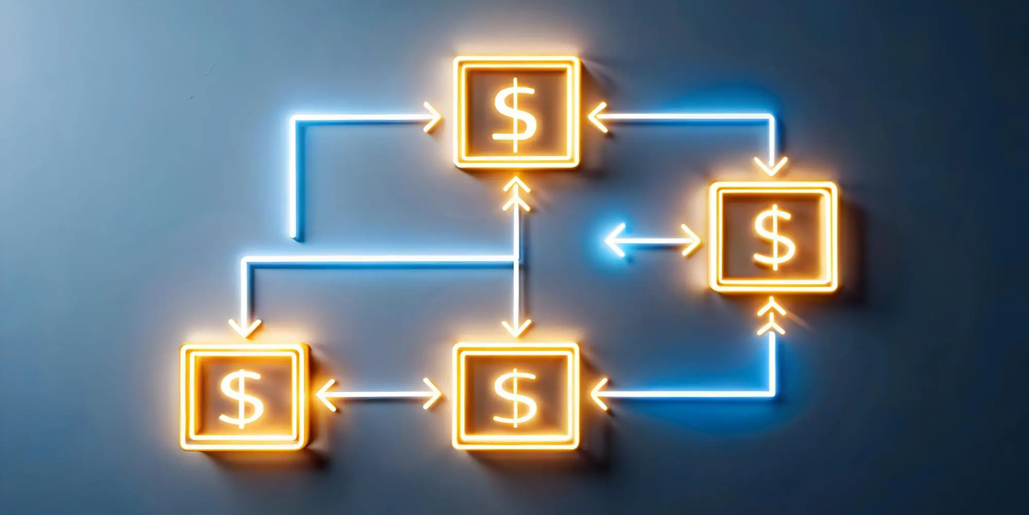 Dynamic Financial Data Streams and Glowing Abstract Dashboard Concept for Stock Photo Illustration