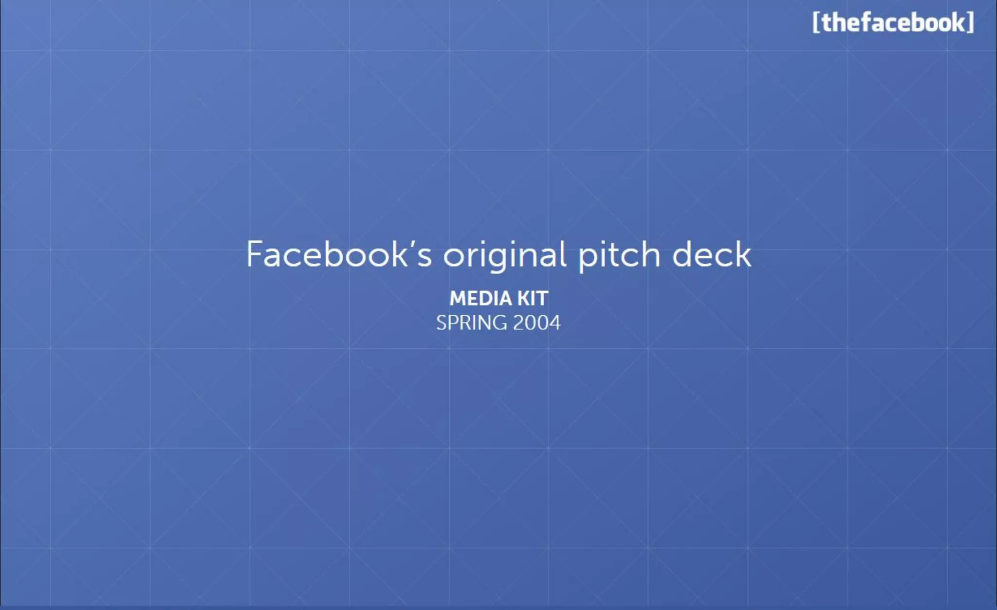 facebook-pitch-deck slide 1