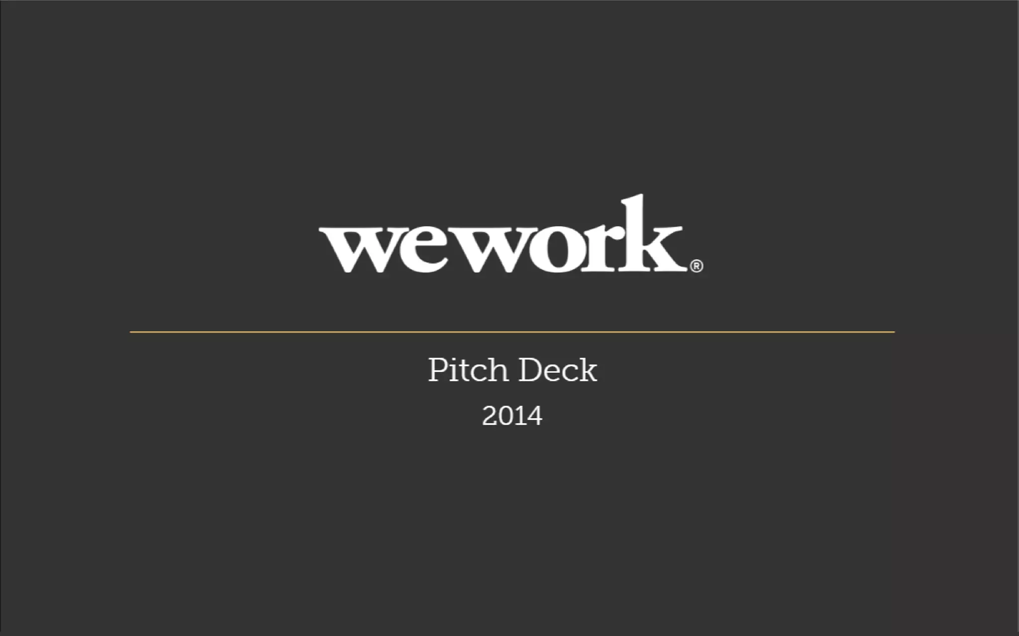 wework-pitch-deck slide 1