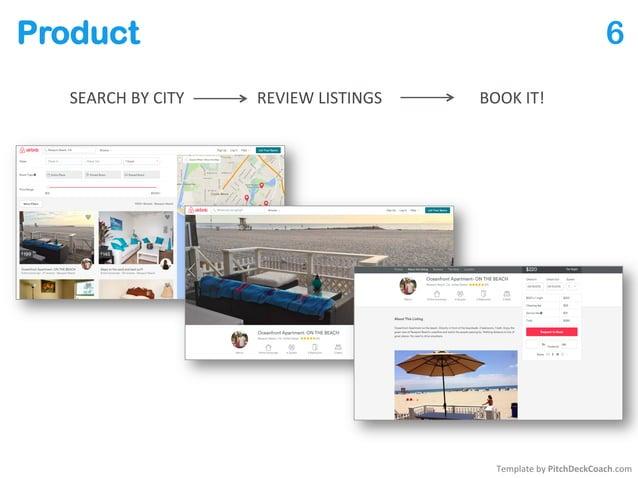 Airbnb Pitch Deck Slide 6 - Product